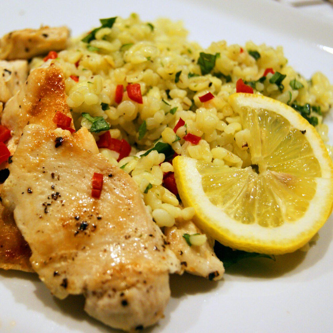 Kylling og bulgur