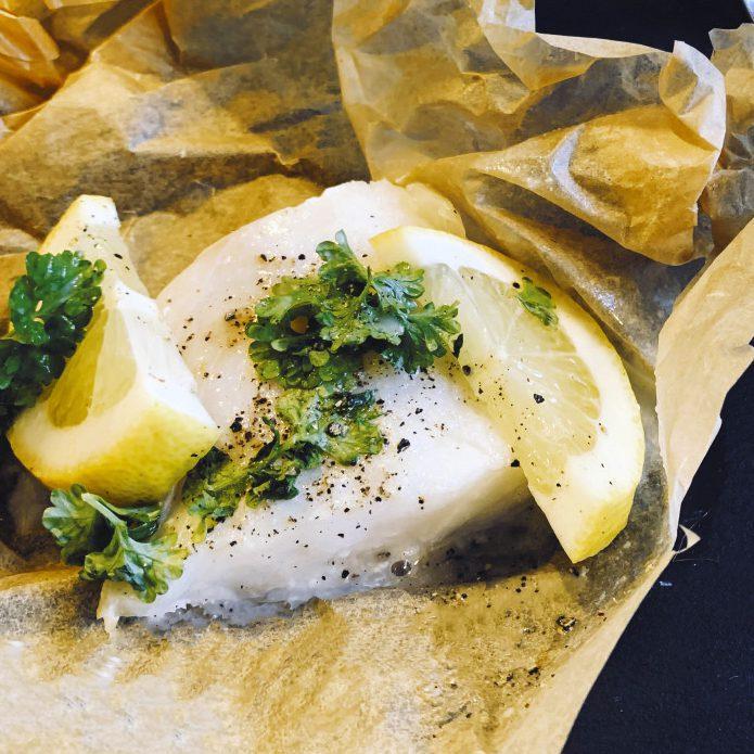Fisk en papillote/Fisk i papir