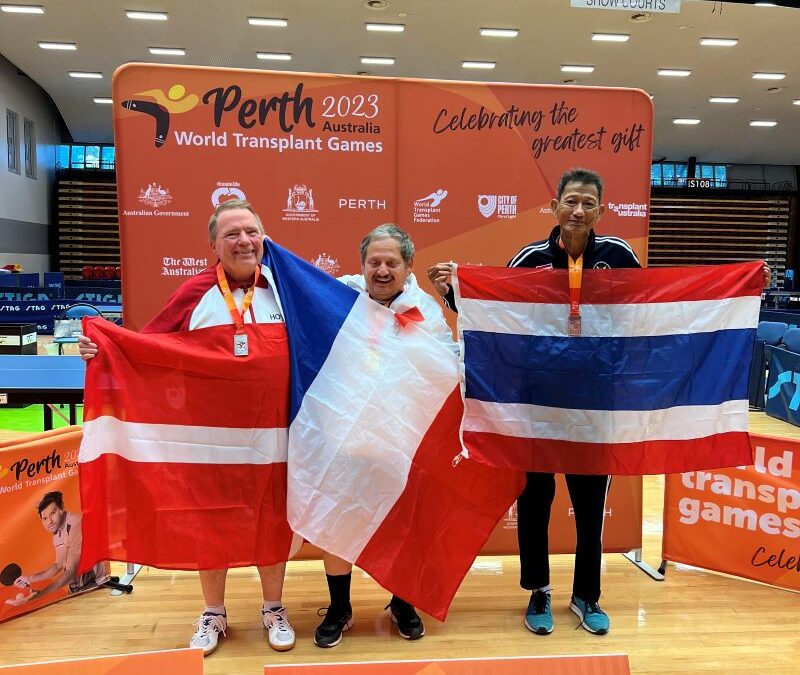 Martin vandt sølv i bordtennis i World Transplant Games